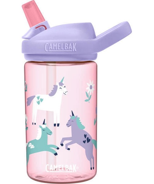 Gertuvės ir puodeliai CamelBak: eddy+ Kids 0,4L Unicorn Floral