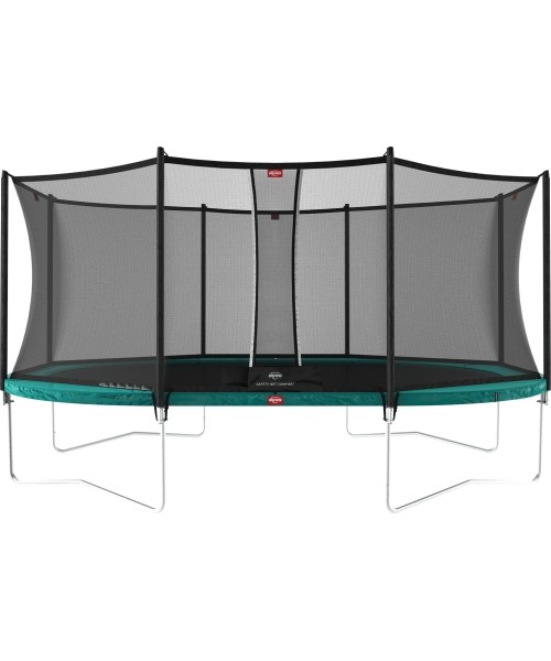 On-ground trampolines BERG: Batutas BERG Grand Favorit Regular - 520 cm, žalias, su saugos tinklu Comfort