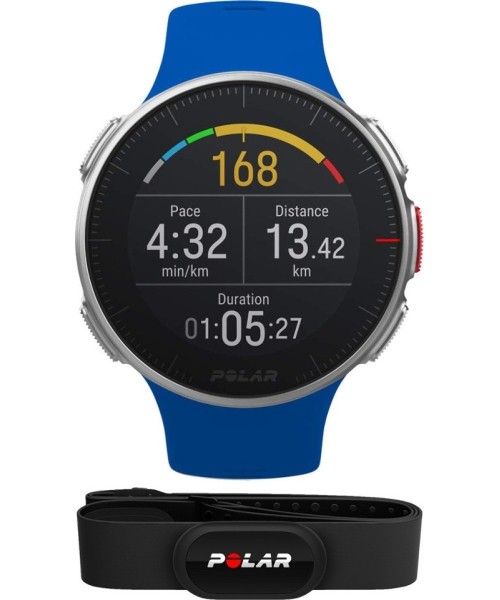 Laikrodžiai ir pulsometrai Polar: Sportinis laikrodis POLAR Vantage V + H10, mėlynas