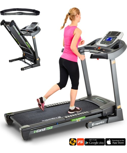 Treadmills inSPORTline: Bėgimo takelis inSPORTline inCondi T50i (iki 140kg, 2.5AG)