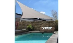 Umbrellas ModernHOME: Vandeniui atsparus stogelis nuo saulės 4x4x4m ModernHome - pilkas