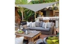 Umbrellas ModernHOME: Vandeniui atsparus stogelis nuo saulės 4x4x4m ModernHome - pilkas