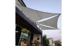 Umbrellas ModernHOME: Vandeniui atsparus stogelis nuo saulės 4x4x4m ModernHome - pilkas