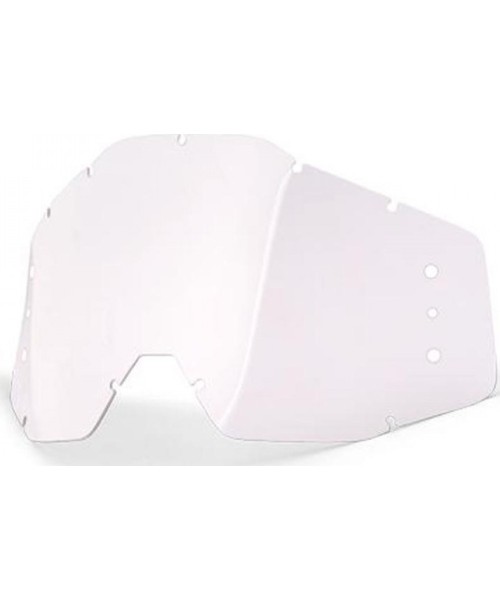 Spare Visors 100%: Replacement Lens for 100% Racecraft/Accuri/Strata Goggles – Clear