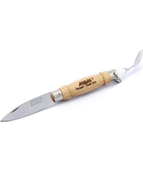 Daugiafunkciai įrankiai ir peiliai MAM: Sulankstomas peilis su šakute MAM Traditional 2020, 6.1cm