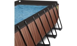 Above Ground Pools Exit: Baseinas EXIT Wood 540x250x100cm su stogeliu, kopėtėlėmis ir smėlio filtru