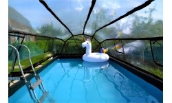 Above Ground Pools Exit: Baseinas EXIT Wood 540x250x100cm su stogeliu, kopėtėlėmis ir smėlio filtru