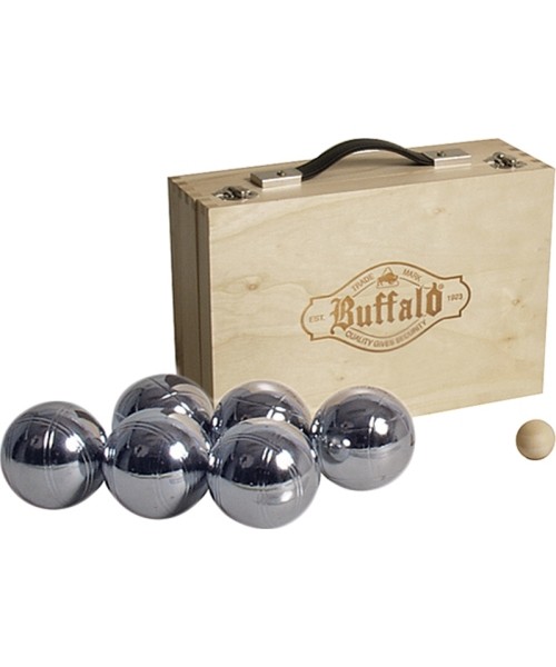 Different Children's Toys Buffalo: Petankės rinkinys Buffalo Jeu De Boules, 6 kamuoliukai