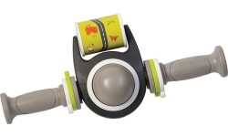 Gloves & Helmets & Accessories : Vaikiškas vairas priekinei dviračio kėdutei QIBBEL, su žaislu, pilkas