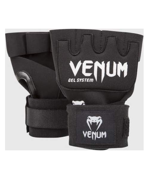 Boxing Wraps & Gel Undergloves Venum: "Venum Gel Kontact Quick Wraps" - juodos spalvos