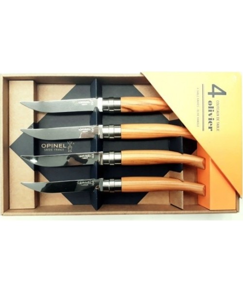 Cutlery Opinel: Table Knife Set Opinel Table Chic, Olive Handle