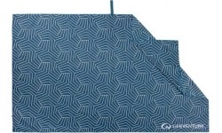Rankšluosčiai Lifeventure: Kelioninis rankšluostis Lifeventure Soft Fibre Recycled Geometric Navy