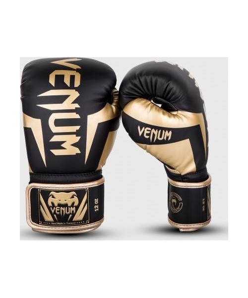 Boxing Gloves Venum: Bokso pirštinės Venum Elite - juodos/auksinės