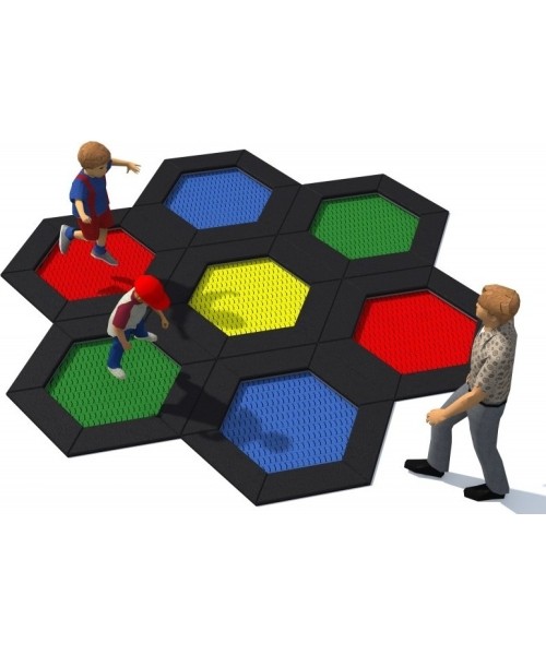 In-ground trampolines : Trampoline Inter-Play Hexo 7A