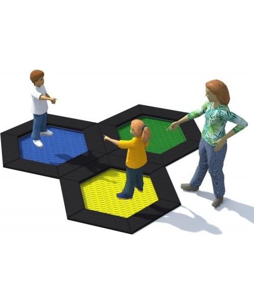 In-ground trampolines : Trampoline Inter-Play Hexo 3B