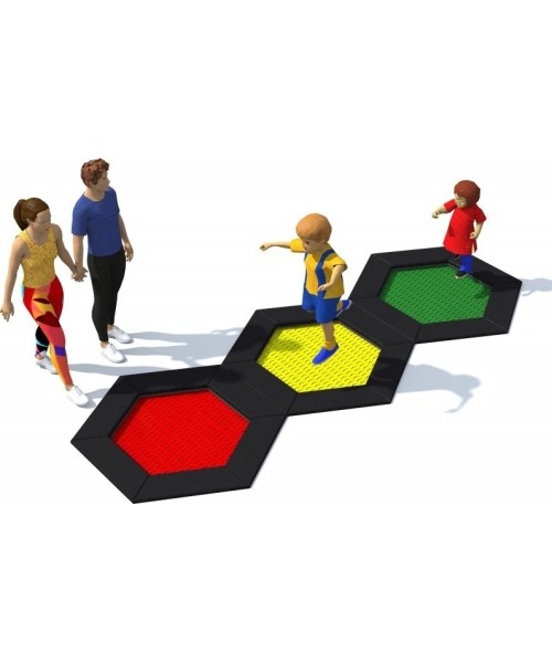 In-ground trampolines : Trampoline Inter-Play Hexo 3A