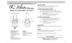 Bite Alarms ZFish: Kibimo indikatorių komplektas Zfish Helios Bite 3+1 2375