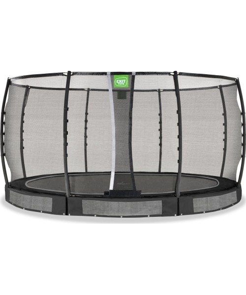 Įleidžiami batutai Exit: EXIT Allure Premium ground trampoline ø427cm - black