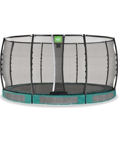 Įleidžiami batutai Exit: EXIT Allure Premium ground trampoline ø427cm - green
