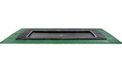 Įleidžiami batutai Exit: EXIT Dynamic ground level trampoline 275x458cm with Freezone safety tiles - black