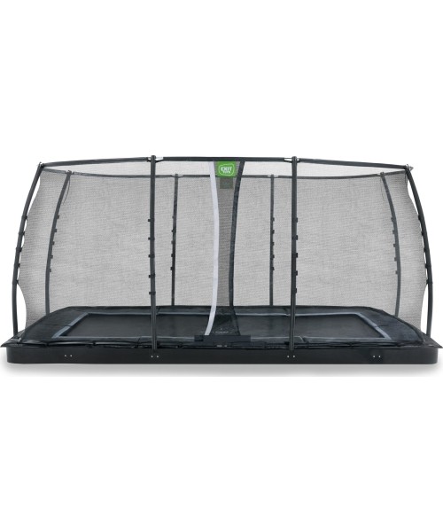 In-ground trampolines Exit: EXIT Dynamic ground level trampoline 275x458cm with safety net - black