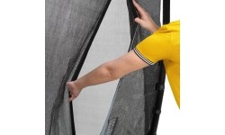 In-ground trampolines Exit: EXIT Dynamic ground level trampoline ø427cm with safety net - black