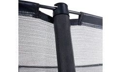 In-ground trampolines Exit: EXIT Dynamic ground level trampoline ø427cm with safety net - black