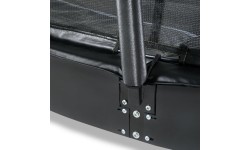 In-ground trampolines Exit: EXIT Dynamic ground level trampoline ø427cm with safety net - black