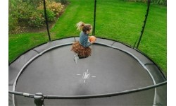 In-ground trampolines Exit: EXIT Dynamic ground level trampoline ø427cm with safety net - black