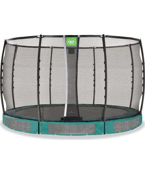 Įleidžiami batutai Exit: EXIT Allure Premium ground trampoline ø366cm - green