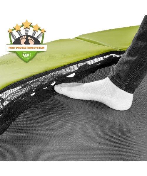 On-ground trampolines Exit: Batutas su kojomis Exit Silhouette 427cm - Žalias