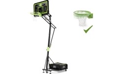 Basketball Hoops Exit: Mobilus krepšinio stovas su spyruokliuojančiu lanku Exit Galaxy Black 112x73cm