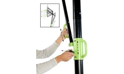 Basketball Hoops Exit: Mobilus krepšinio stovas su spyruokliuojančiu lanku Exit Galaxy Black 112x73cm