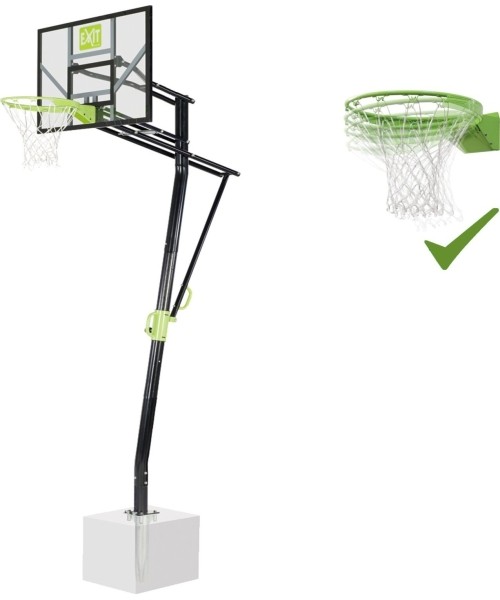 Basketball Hoops Exit: Stacionarus (įbetonuojamas) krepšinio stovas su spyruokliuojančiu lanku Exit Galaxy