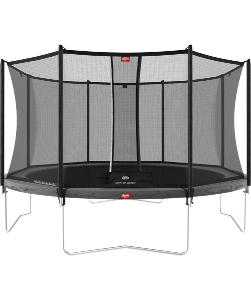 On-ground trampolines BERG: Batutas BERG Favorit Regular – 330 cm, pilkas, su saugos tinklu Comfort