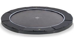 In-ground trampolines Exit: EXIT Dynamic ground level sports trampoline ø366cm - black