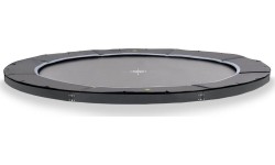 In-ground trampolines Exit: EXIT Dynamic ground level sports trampoline ø366cm - black