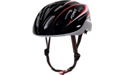Aksesuarai bei priedai dviračiams : Dviratininko šalmas FORCE Hal, juodas/raudonas/baltas, XS-S (48-54cm)