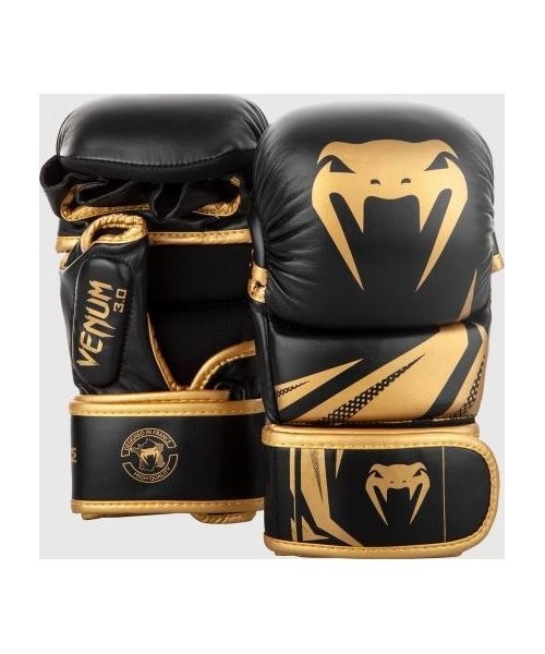 MMA Gloves Venum: Sparingo pirštinės Venum Challenger 3.0 - Black/Gold