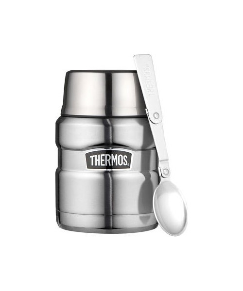 Thermoses Thermos: Foodcontainer Thermos King 0.47L, Steel, With Spoon