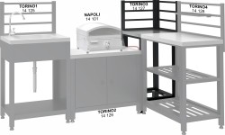 Gas Grills Cattara: Lauko virtuvės kampinis modulis TORINO 3 47x47x123cm