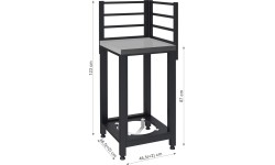 Gas Grills Cattara: Lauko virtuvės kampinis modulis TORINO 3 47x47x123cm