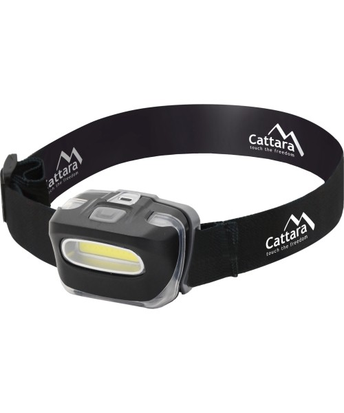 Headlamps Cattara: HORNET 130lm COB 3xAAA priekinis žibintas