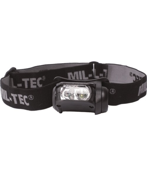 Headlamps MIL-TEC: BLACK LED 4-COLOUR HEADLIGHT