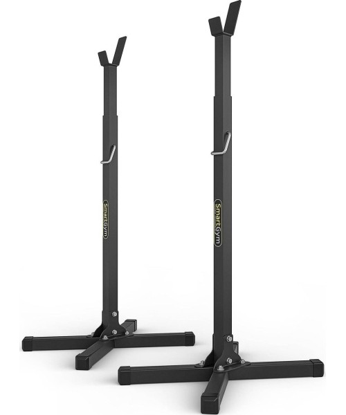 Štangų ir pritupimų stovai SmartGym: Reguliuojami štangos stovai SmartGym Fitness Accessories SG-10 (2vnt.)