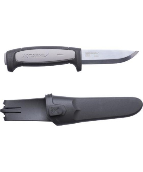 Medžiokliniai ir išgyvenimo peiliai Morakniv: Peilis Morakniv Craft Pro Robust, anglies plienas, juodas-pilkas