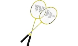 Badmintono rinkiniai Wish: ALUMTEC 4466 BADMINTONO RINKINYS 2 VNT. + SMIGINIS 3 VNT. + TINKLELIS + NORŲ LINIJOS