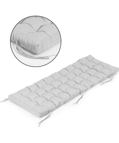 Gultai ModernHOME: Sodo gulto kėdės pagalvėlė pilka 145 x 52 cm ModernHome