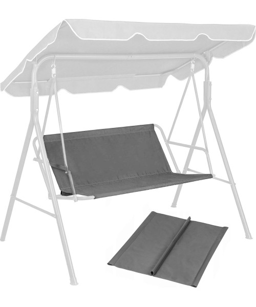 Vaikiškos sūpynės ir nameliai ModernHOME: Sodo sūpynių sėdynė 120 x 93 cm pilka ModernHome