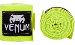 Boxing Wraps & Gel Undergloves Venum: Bintai boksui Venum Kontact, 2.5 m - Neo Yellow